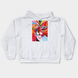 Tiger abstract 3 Kids Hoodie